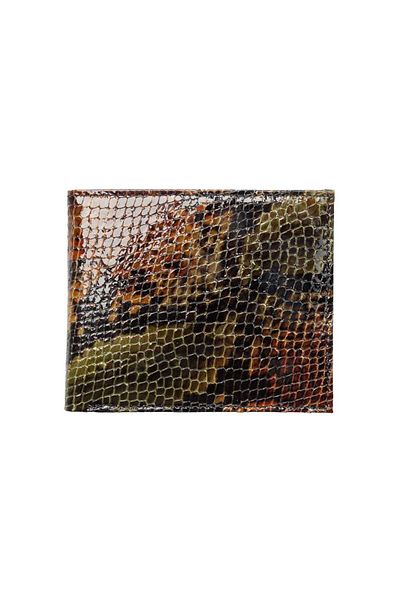 Toro Nero Men's wallet made of genuine leather with print Plain Wallet