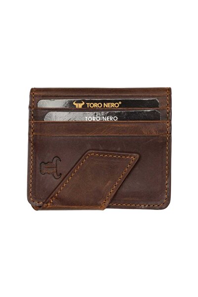 TORO NERO Men's wallet made of genuine leather, brown-creyzi Emre