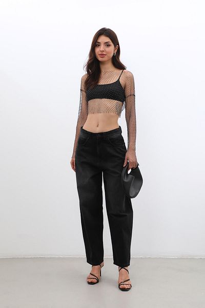 BANNY JEANS High Waist Skater Fit Women's Jean Pants