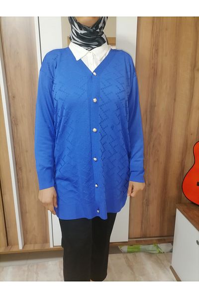 ASEZ BUTİK Asez Boutique Women's Seasonal Premium Mercerized Yarn Hijab Tunic/Jacket