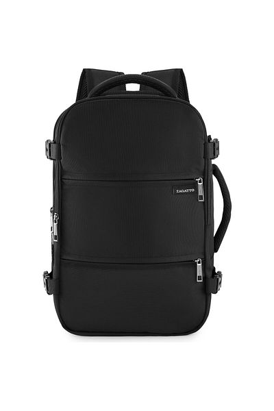 zagatto Travel Backpack, Zagatto®, Black, 20L, 90° Opening, Trolley Strap, Top/Side Handle, ZG923
