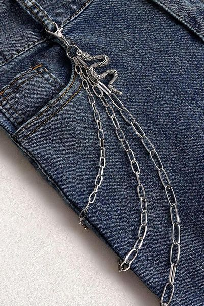 New Obsessions Αξεσουάρ Pantalon με αλυσίδα με φιγούρα φιδιού