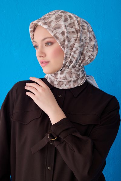 Belli Κασκόλ Pure Silk 4103D (Twill Silk) 90 x 90 Γκρι