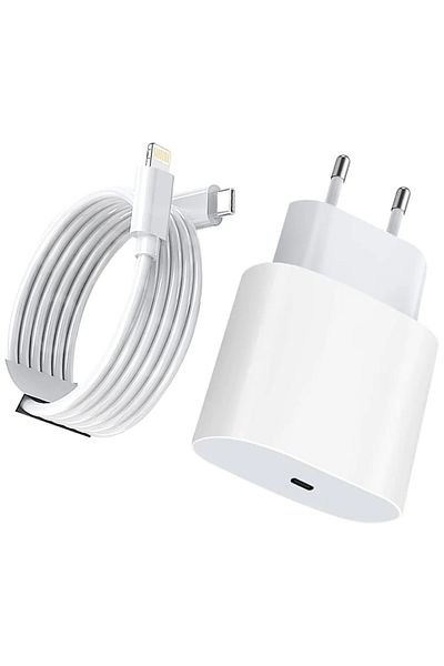 OEM Încărcător rapid de 20W cu cablu de date de tip C la Lightning de 1 m, compatibil cu Apple iPhone