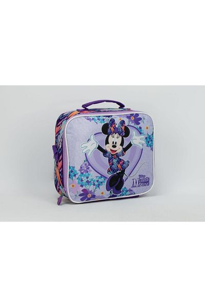 SUNCE Disney Minnie Mouse Insulated Zipper Closure Lunch Tote 9.05 x 3.54 x 10.63 Inch