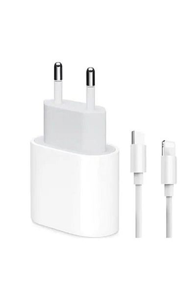 OEM Set încărcător, încărcător rapid și cablu USB-C, compatibil cu Apple, USB-C 20W, compatibil cu iPhone