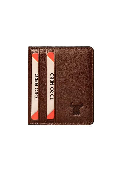 Toro Nero Men's Wallet Made Of Genuine Leather, Brown-navy Blue Emre
