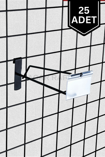 Acar Raf Tel Pano Için Etiketlik Kanca - 25'li Paket -
