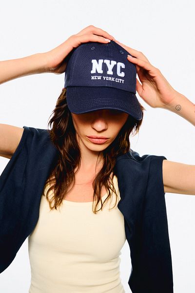 Bershka Embroidered cap