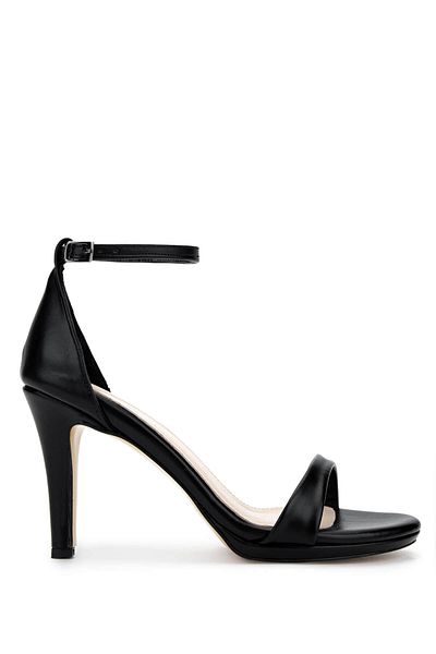 Tamer Tanca Women's Vegan Black Heeled Shoes