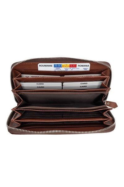 Toro Nero Women's wallet made of brown genuine leather Arya