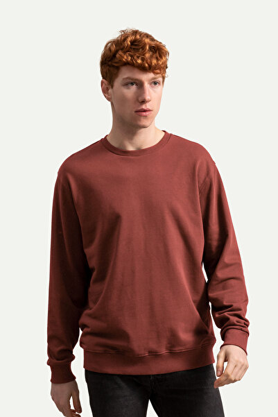 KAFT Unisex Basic Regular Sweatshirt - Ruga - Brick