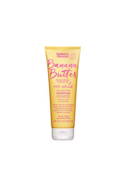 Umberto Giannini Șampon hrănitor pentru păr uscat, creț și texturat, Unt de banane, Umberto Giannini, 250 ml