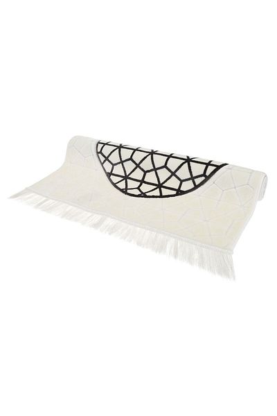 MANASEK Prayermat - White & Grey