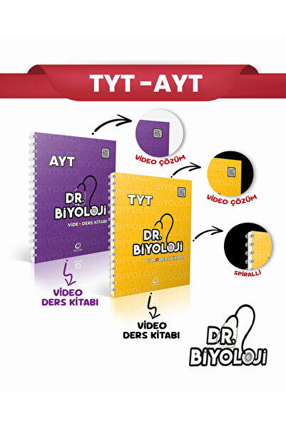 Oksijen Yayınları DR BİYOLOJİ TYT VİDEO DERS KİTABI & AYT VİDEO DERS KİTABI SET