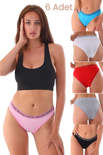 BARABERRE Women's 6-Piece Slip Panties