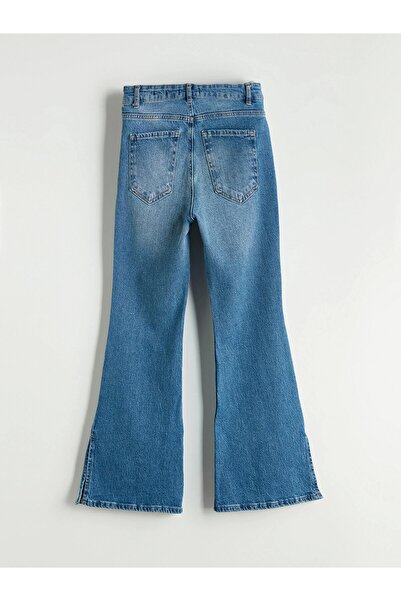 LC Waikiki LCW Jeans Indigo Mars Flare Kadın Jean Pantolon