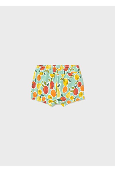MAYORAL Baby Girl Fruit Patterned Shorts Turquoise 1228