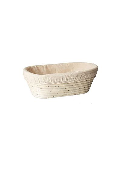 MPLCO Coș de dospit din ratan, oval, 32 x 17 x 8 cm