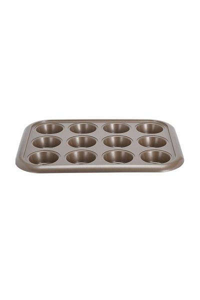 Excellent Houseware Χρυσό ταψί για μάφιν, αντικολλητικό 38x29,5x3,5 εκ.