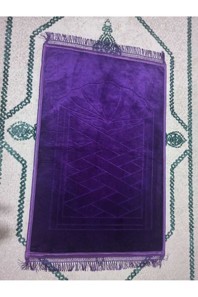 SURMARİ Luxury Velvet Prayer Rug-Prayer Mat Non-Painful Patterned Soft 80X120 Gift