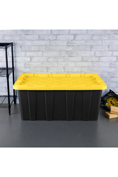 Sterilite Snap-On Locking Heavy Duty Industrial Storage Tote 143 Liter