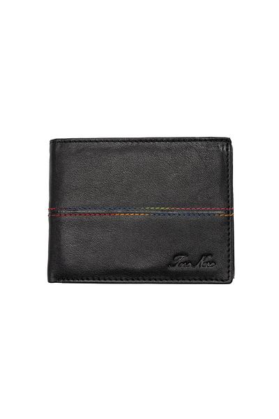 Toro Nero Men's wallet made of black genuine leather Colour