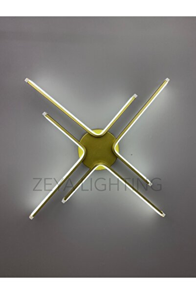 Zeya Lighting Yüksek Aydınlatmalı Kuzey Yıldızı Model Gold Tavan Plafonyer Le...