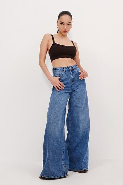 Addax Pantaloni jeans cu picioare late PN8683-PNF