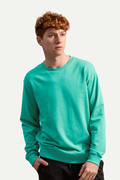 KAFT Unisex Basic Regular Sweatshirt - Ruga - Turquoise