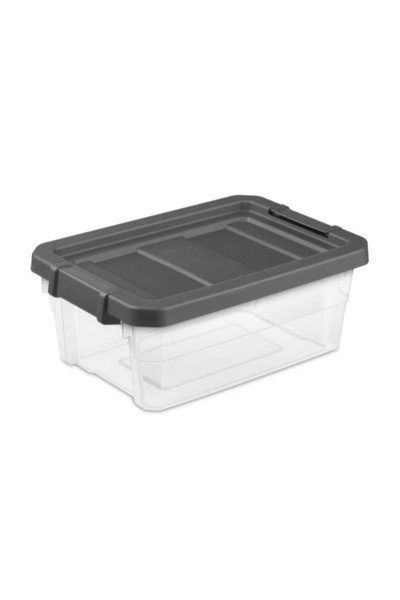 Sterilite Latch Closure Modular Stacker Storage Box 16 Quart