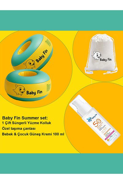 babyfin Baby Fin Beginner Level Swimming Sleeve |   Baby Fin Sponge Sea Sleeve Children's Sunscreen