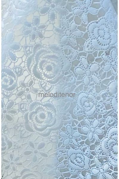 TNR Meiwa Transparent Coating White Rose Pattern Pvc Round Oilcloth Table Cloth