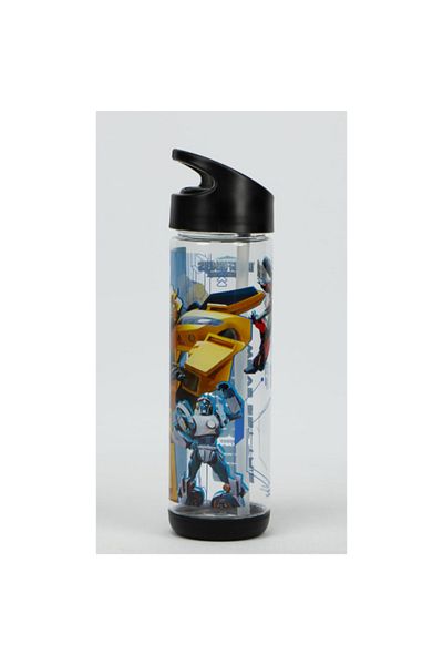 SUNCE Transformers Earthspark Plastic Water Bottle with Straw 500 ml