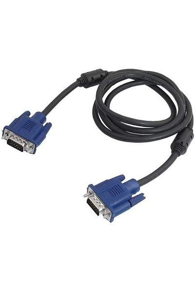Other VGA Cable 15 Pin Male to Male for Computer Screen, 4.2 ft / 1.3 m Black and Blue for Projector