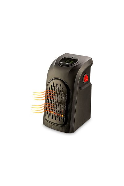 MNMYSTYLE Ventilator de perete, putere 400 W, programabil 12 ore, temperatură 15 - 32 °C, afișaj LED, negru