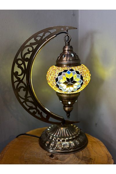 CYL Mosaic Patterned Authentic Dress - Lampshade Table and Light Bulb Gift