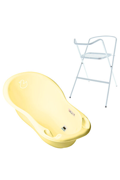 Tega Baby Set cadita 102 cm Duck Galben+ Suport cadita metalic