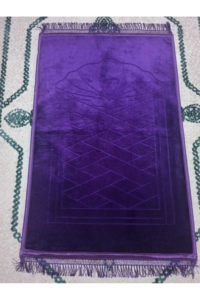 SURMARİ Luxury Velvet Prayer Rug-Prayer Mat Non-Painful Patterned Soft 80X120 Gift