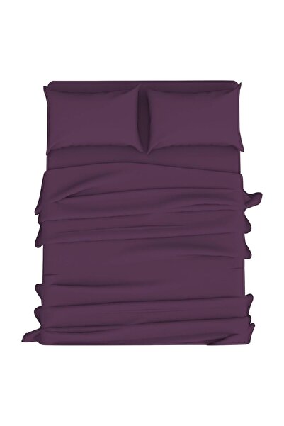 Kotonia Home Cearceaf de pat Hotel - 220x240 cm, 100% bumbac, Damasc DeLux Sa...