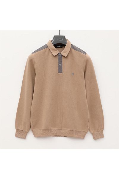 Dio Rise Tricou subțire cu mânecă lungă pentru bărbați cu gât polo - PPS-2504 - In