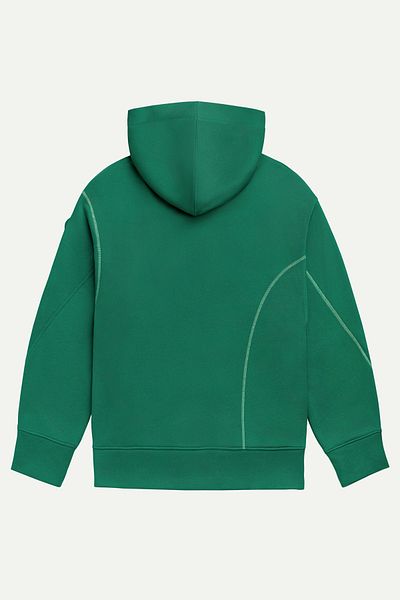 KAFT Unisex Oversize Hoodie Sweatshirt with Zipper - Forest Shade