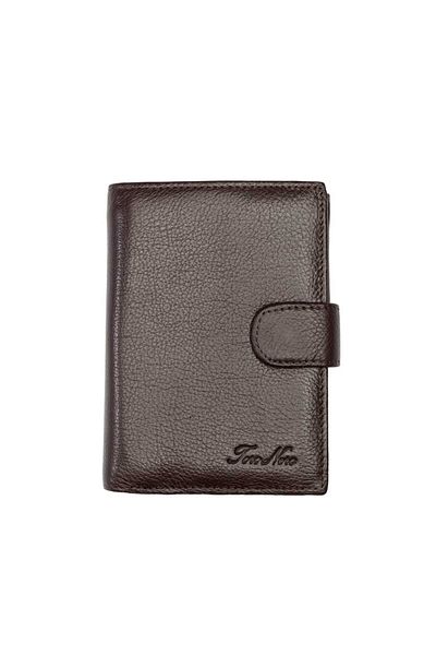 Toro Nero Men's Wallet Made Of Brown Genuine Leather Executive Pro, Rfid Protection