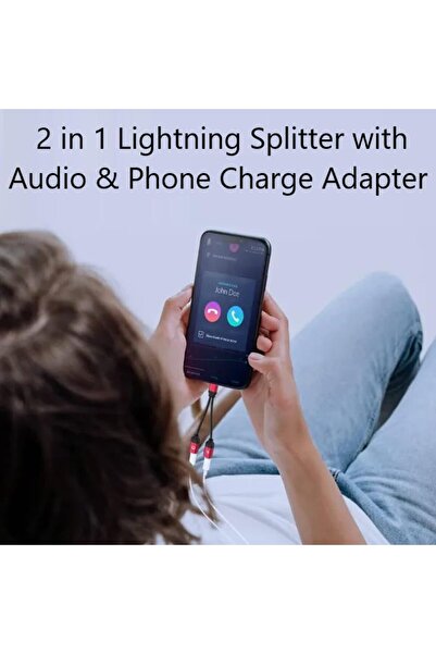 Generic Dual Lightning Headphone Adapter and Charger Dongle