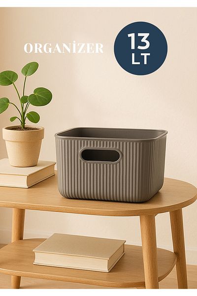 HOMİNG Homing Gray 13Lt Multi-Purpose Organizer Box 241827