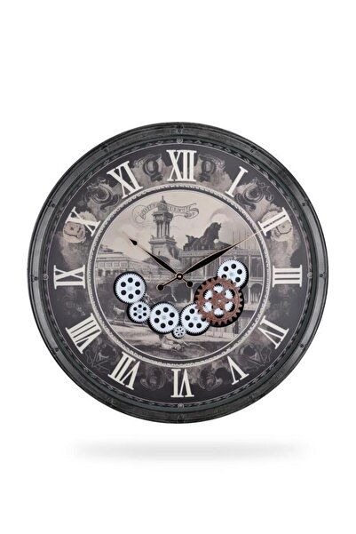 Efe Mark Premium Serisi Antik Eskitme Klasik Tasarım 75 cm Ev ve Ofis Duvar S...