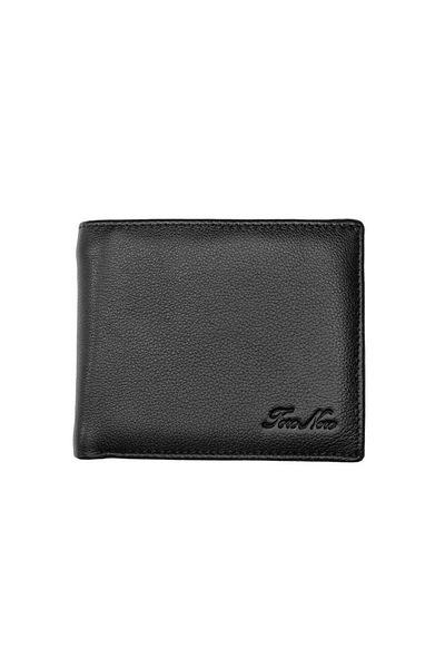 Toro Nero Men's Wallet Made Of Genuine Leather, Black, Penna, Rfid Protection
