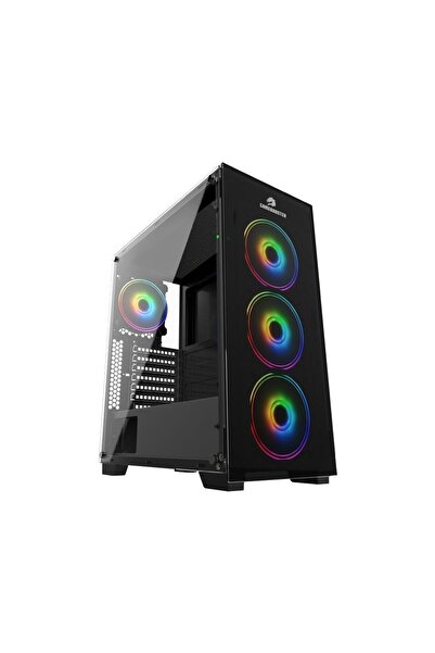 GAMEBOOSTER Gb-Pe05B 600W 80+ Usb3.0 Full Siyah Tempered Glass Rgb Fanlı Kasa...