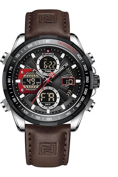 Naviforce NF9197L, Men's Military Digital Watches Analog Quartz Waterproof,Multifunctional