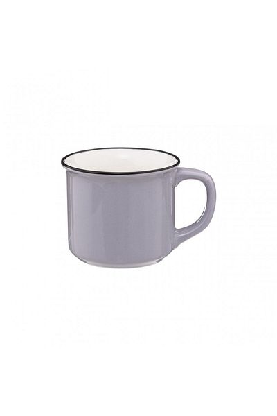 Secret de Gourmet Set of 4 Bergen mugs, ceramic, metal support, 13 x 13 x 23.6 cm, 140 ml